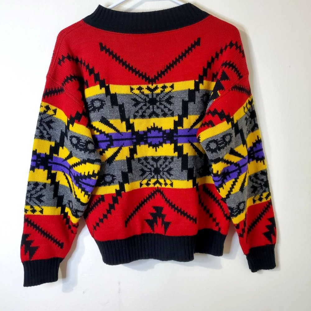 Vintage 80s Avon Aztec Sweater View 3